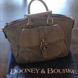 SOLD Dooney and Bourke Croco Leather Handbag